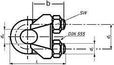 Sponka za pletenico DIN 748 - 5/8"