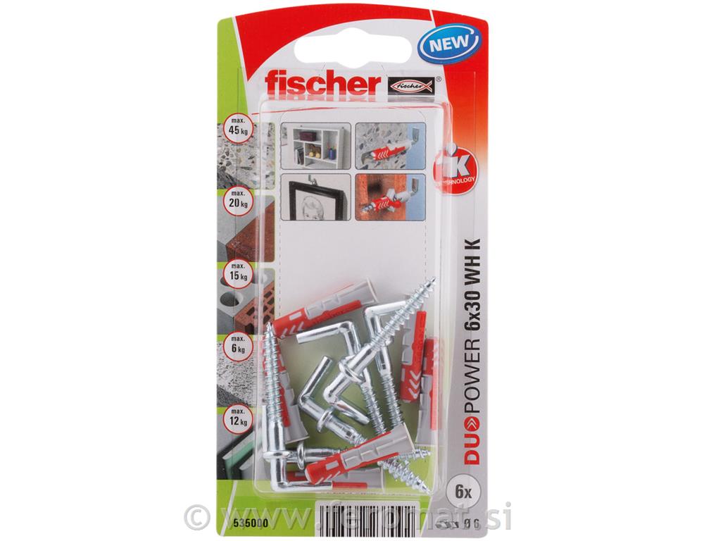 Fischer - Vložek Duopower s kaveljčkom