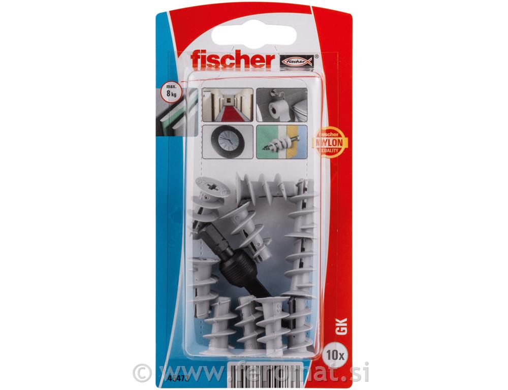 Fischer - Vložek za mavčne plošče, izolacije in porobeton