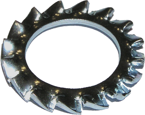 Zobata, oblika A - DIN 6798 - Cinkana