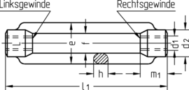 Matica napenjalna - DIN 1480 - Cinkana