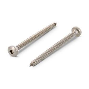 Lečasta glava, polni navoj, Inox A2 - Torx