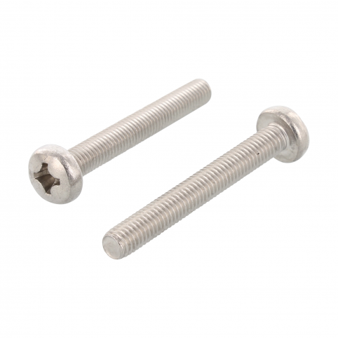 Lečasta glava, križni PH - DIN 7985, Inox A2